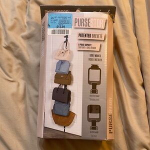 NWT purse hanging over door! Organizing system for bags